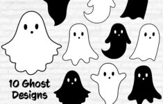 Ghost Svg, Halloween Svg, Ghosts Svg, Ghost Svg Bundle, Ghost pertaining to Ghost Stencil Printable For Shirt