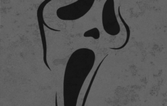 Ghostface Face - Ready To Print! 3D Printable Stencil in Ghost Face Stencils Printable