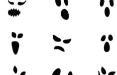 Halloween Ghost Face Vector Set Illustration, Silhouette | Images inside Printable Ghost Faces Free
