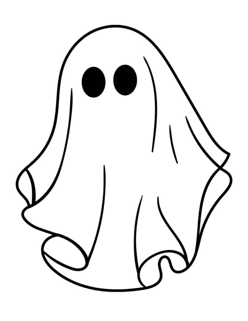 Halloween Ghost Outlines - Free Printables - Add A Little Adventure within Halloween Ghost Outlines