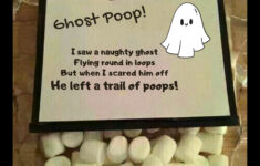 Halloween Ghost Poop Treat Bag Labels Printable Tags For intended for Ghost Poop Free Printable