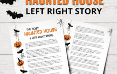 Halloween Left Right Game: Spooky Fun For All Ages with regard to Printable Scary Ghost Stories