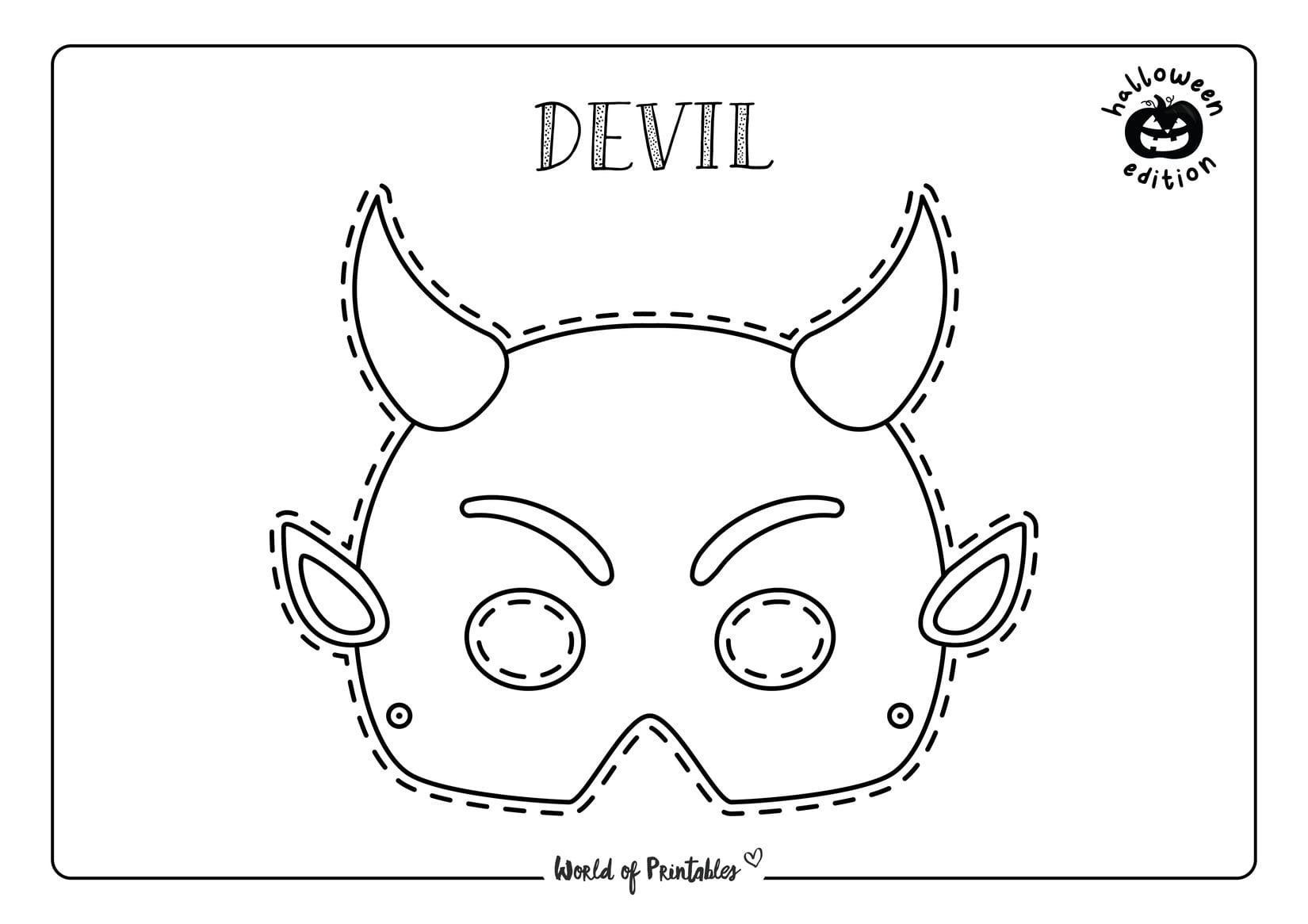 Halloween Mask Printables - World Of Printables pertaining to Cut Out Ghost Mask Printable