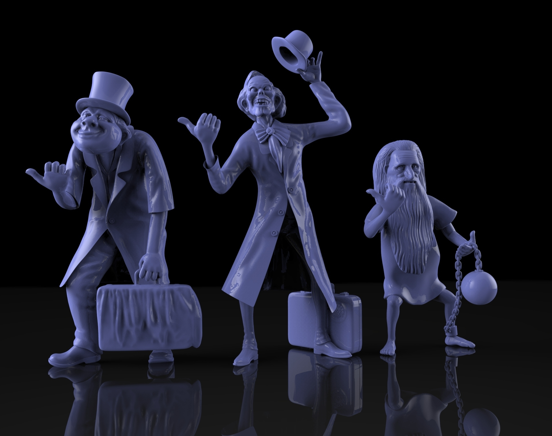 Hitchhiking Ghosts Haunted Mansion 3D Print Model with regard to Hitchhiking Ghosts Printable