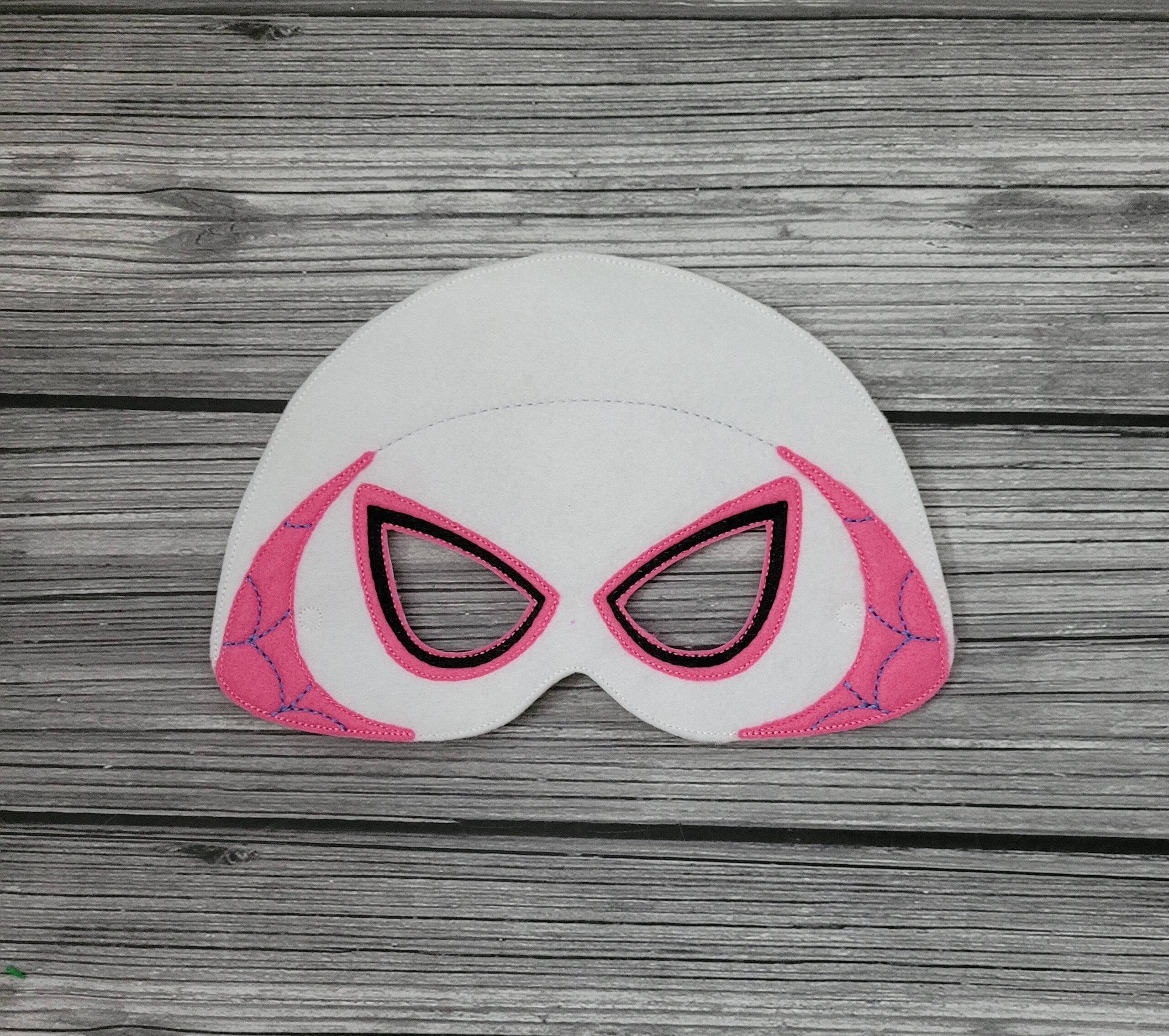 Hooded Spider Hero Play Mask - Spider Gwen Mask - Pretend Play Mask - Super Hero Mask - Ghost Spider Mask -White Widow Mask within Ghost Spider Mask Printable