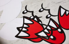 How To Make A Mario Brothers Boo Ghost Diy - Frog Prince Paperie intended for Mario Ghost Face Printable