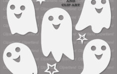 Instant Download. Cute Halloween Ghost Silhouette Svg Cut File And throughout Ghost Silhouette Printable