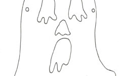 Old Fashioned Halloween Party - Printable Halloween Mask Art Activity in Printable Ghost Mask For Halloween