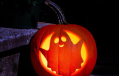 Printable Cute Ghost Pumpkin Carving Stencil | Halloween Pumpkin within Ghost Pumpkin Carving Printable