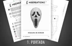 Scream Mask Printable Template | Papercraft Pdf Pattern pertaining to Ghost Face Mask Printable