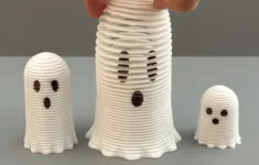 Stretchy Springy Ghosts (3 Sizes)3Dpmom | Download Free Stl regarding 3D Printable Ghost