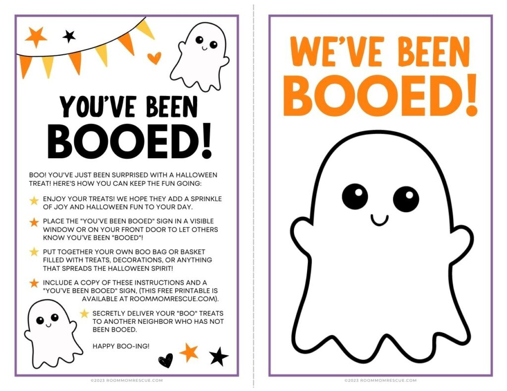 Surprise! You&amp;#039;Ve Been Booed | Room Mom Rescue for You&amp;#039;Ve Been Booed Ghost Printable