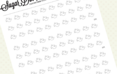 Template Sheets To Make Royal Icing Transfers, Buttercream for Ghost Macaron Template Printable