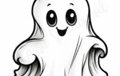 The Cutest Ghost Coloring Pages - Cassie Smallwood throughout Printable Cute Ghost