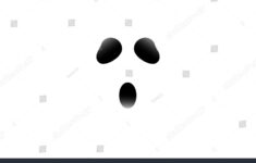 Vektorgrafik-Ghost-Auge-Halloween-Tapete Auf Weißem Hintergrund intended for Printable Ghost Eyes For Halloween