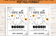 You Have Been Booed Printable, Instant Digital Download, You'Ve for You'Ve Been Ghosted Printable