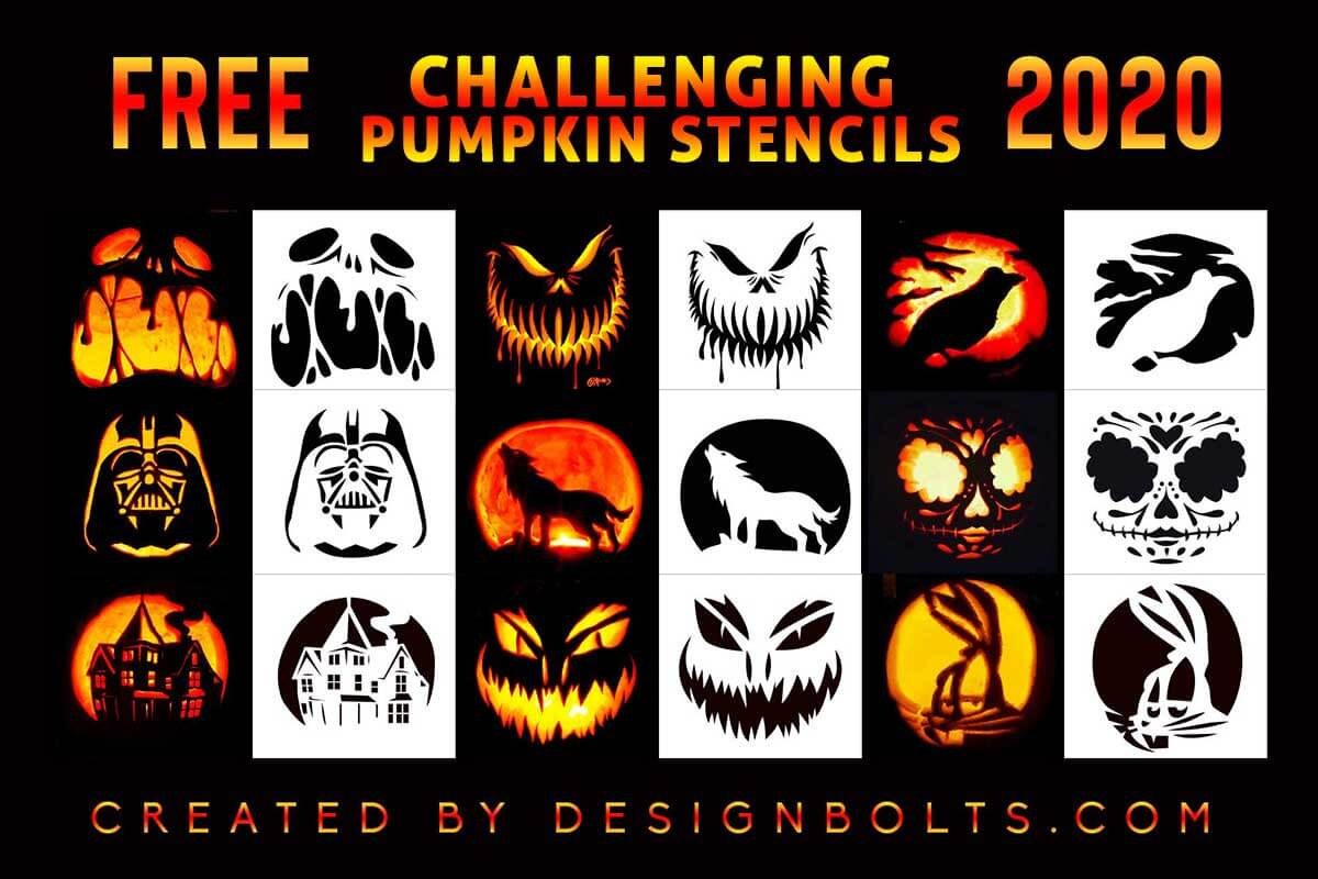 10 Challenging Pumpkin Carving Stencils, Templates & Patterns For intended for Difficult Pumpkin Carving Stencils Free Printable