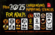 10 Free Challenging Pumpkin Carving Stencils 2025 For Adults inside Pumpkin Carving Stencils 2025 Printable