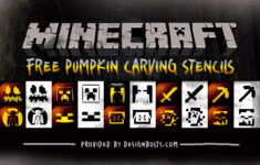10 Free Minecraft Pumpkin Carving Stencils For Halloween 2025 intended for Pumpkin Stencils Printable 2025