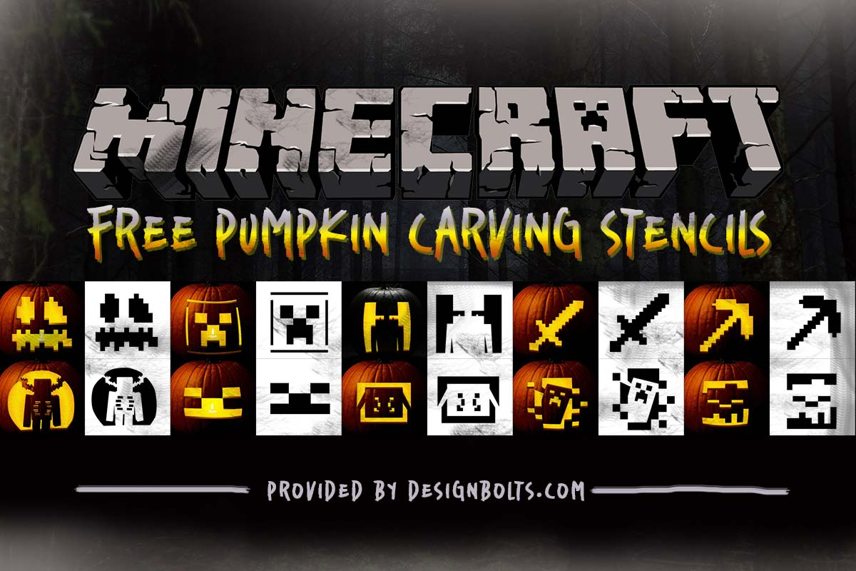 10 Free Minecraft Pumpkin Carving Stencils For Halloween 2025 within Pumpkin Stencils Printable 2025