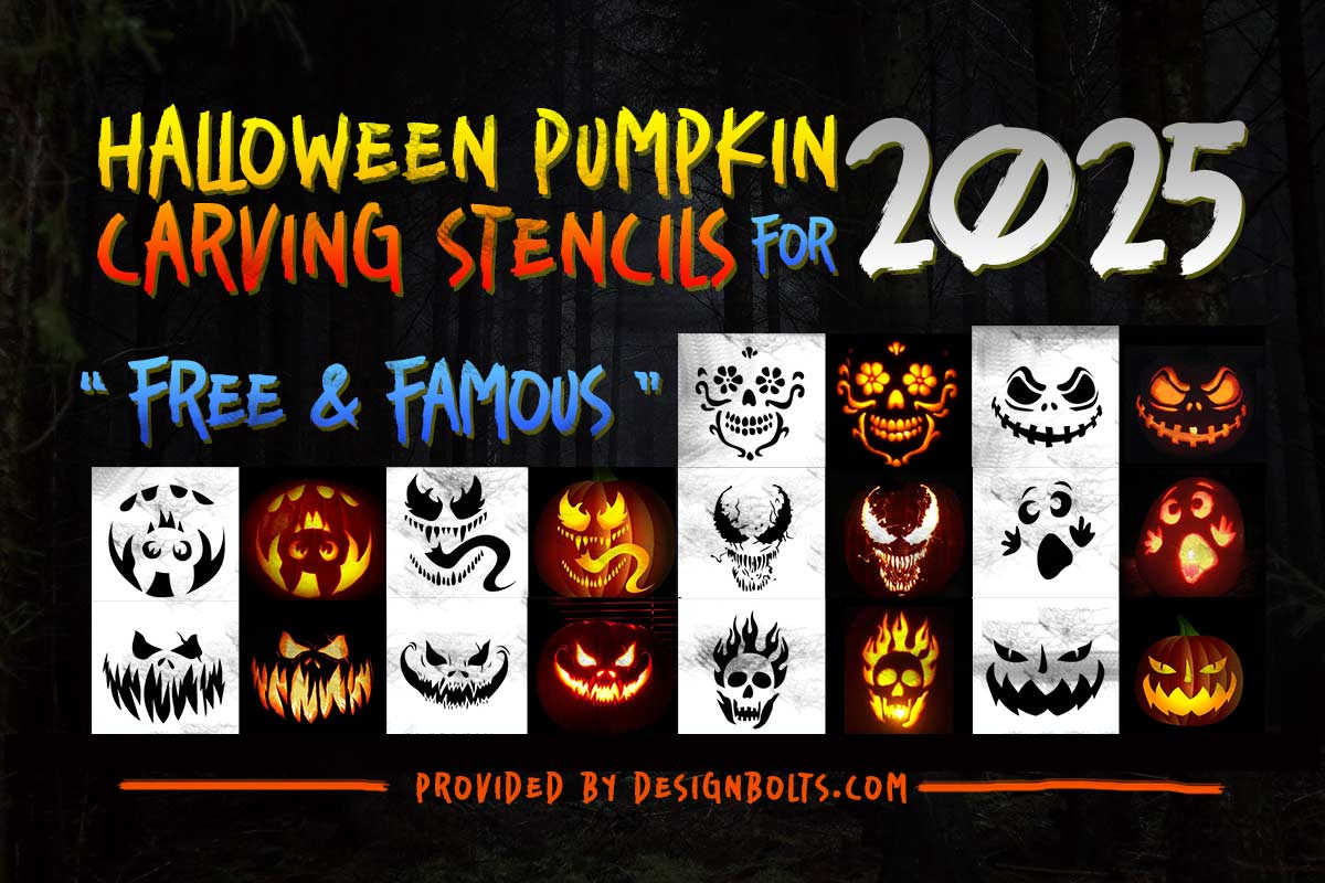 10 Most Famous Pumpkin Carvings Stencils Of Designbolts For inside Pumpkin Stencils Printable 2025
