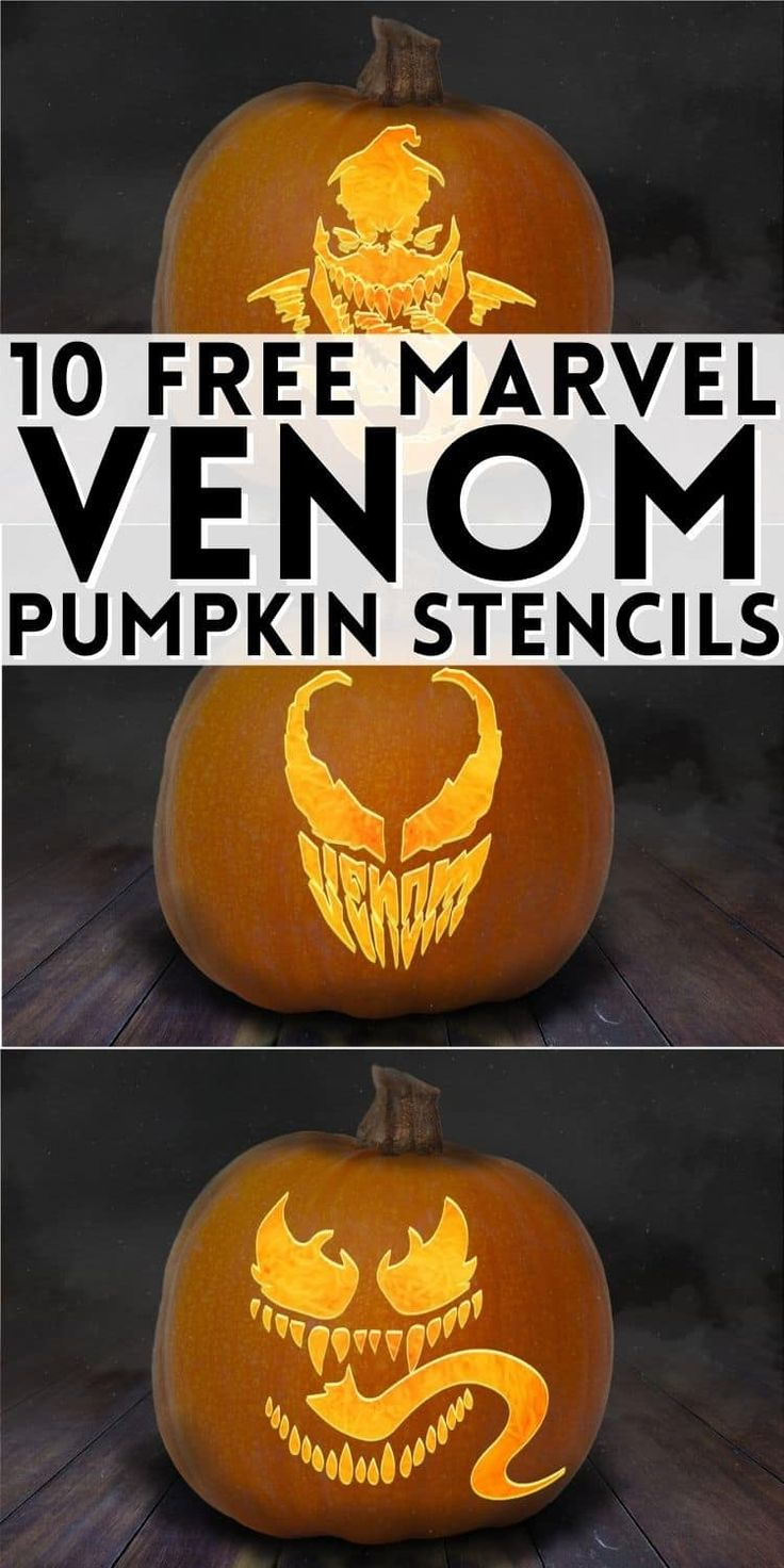10 Of The Best Venom Pumpkin Stencils With Full Instructions On inside Venom Pumpkin Carving Stencils Printable