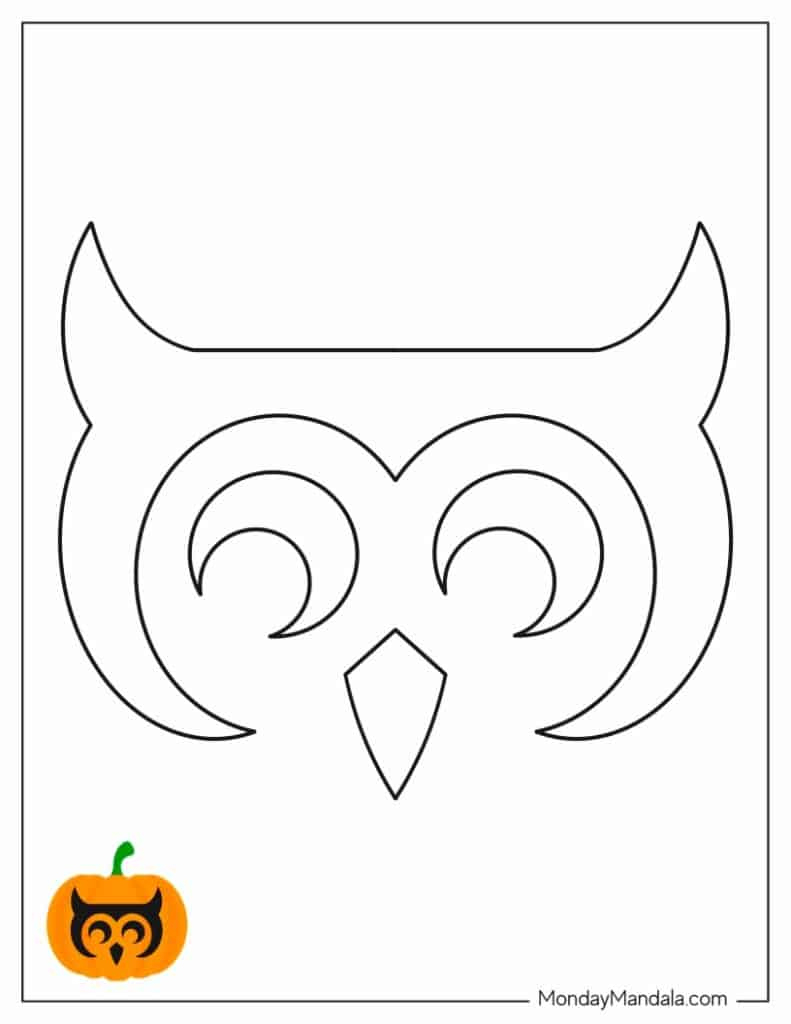 100 Pumpkin Carving Stencils (Free Pdf Printables) - Worksheets with regard to Owl Pumpkin Stencil Printable Free
