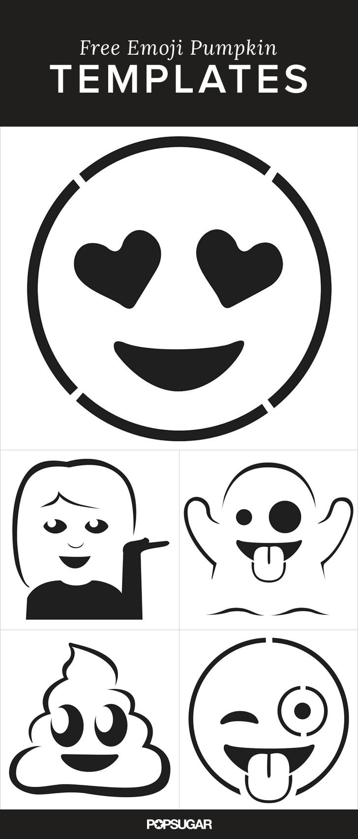 11 Emoji Pumpkin Templates That&amp;#039;Ll Make Carving So Much Fun inside Printable Emoji Pumpkin Stencils