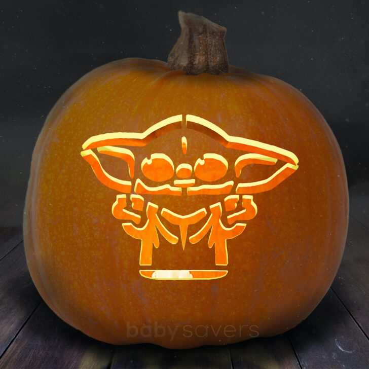 Yoda Pumpkin Stencil Printable Yoda Pumpkin Stencil Printable