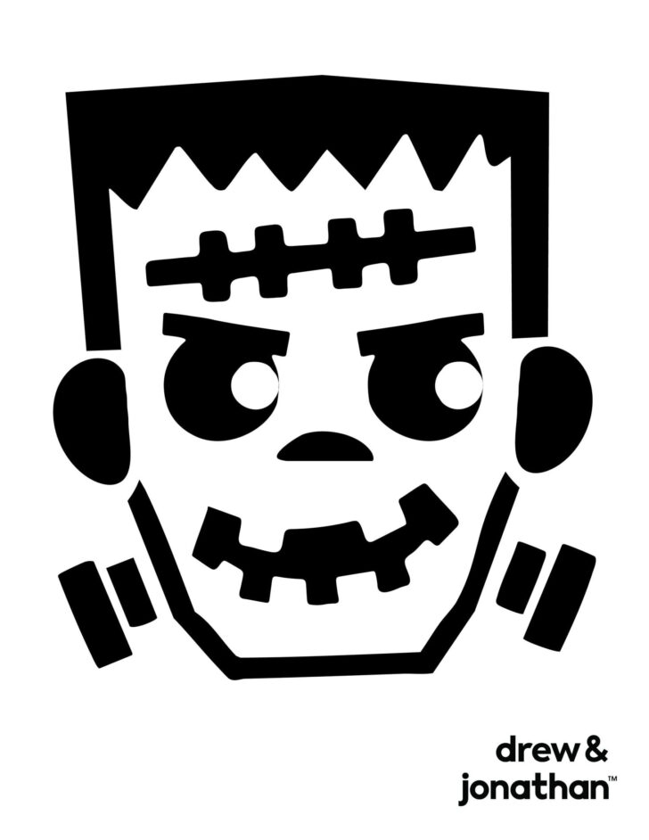 Zombie Pumpkin Stencil Free