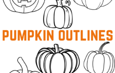 20 Free Pumpkin Outline Printables - Crafty Morning pertaining to Halloween Pumpkin Free Printables