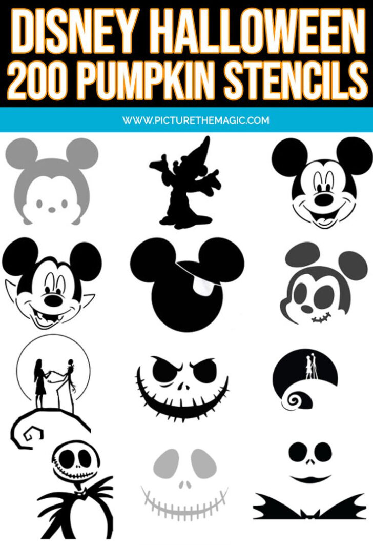 Mickey Mouse Pumpkin Face Printable