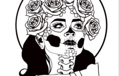 2024 Pumpkin Stencils | Dremel in Printable Dia De Los Muertos Pumpkin Carving Stencil
