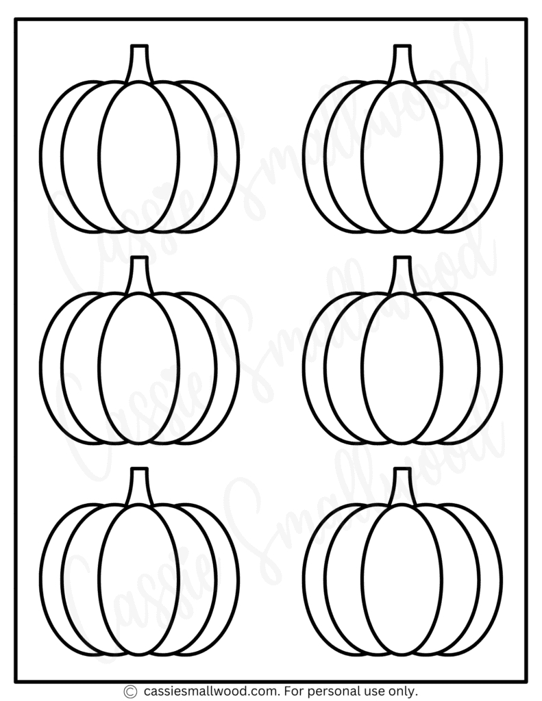 23 Awesome Pumpkin Outlines - Cassie Smallwood within Printable Tall Pumpkin Template