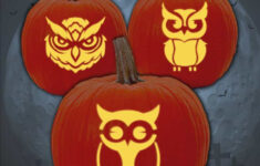 25 Owl Pumpkin Carving Patterns (Free Stencils) - Artsy Pretty Plants for Free Printable Owl Pumpkin Carving Templates