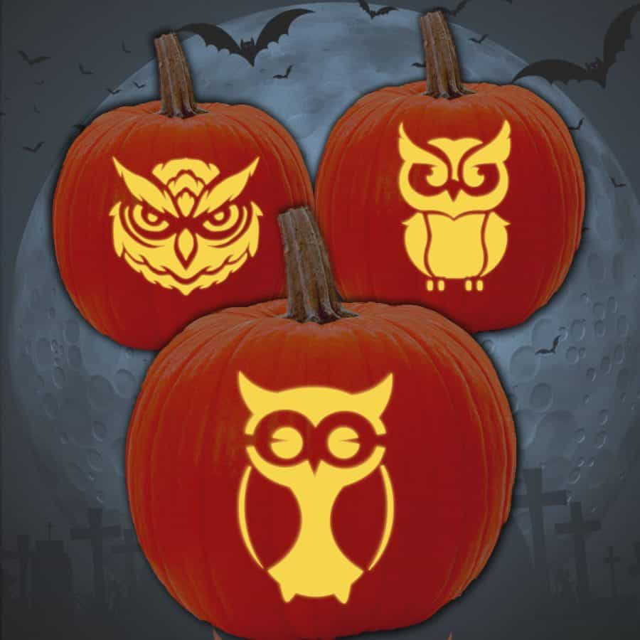 25 Owl Pumpkin Carving Patterns (Free Stencils) - Artsy Pretty Plants inside Pumpkin Stencil Printable Owl