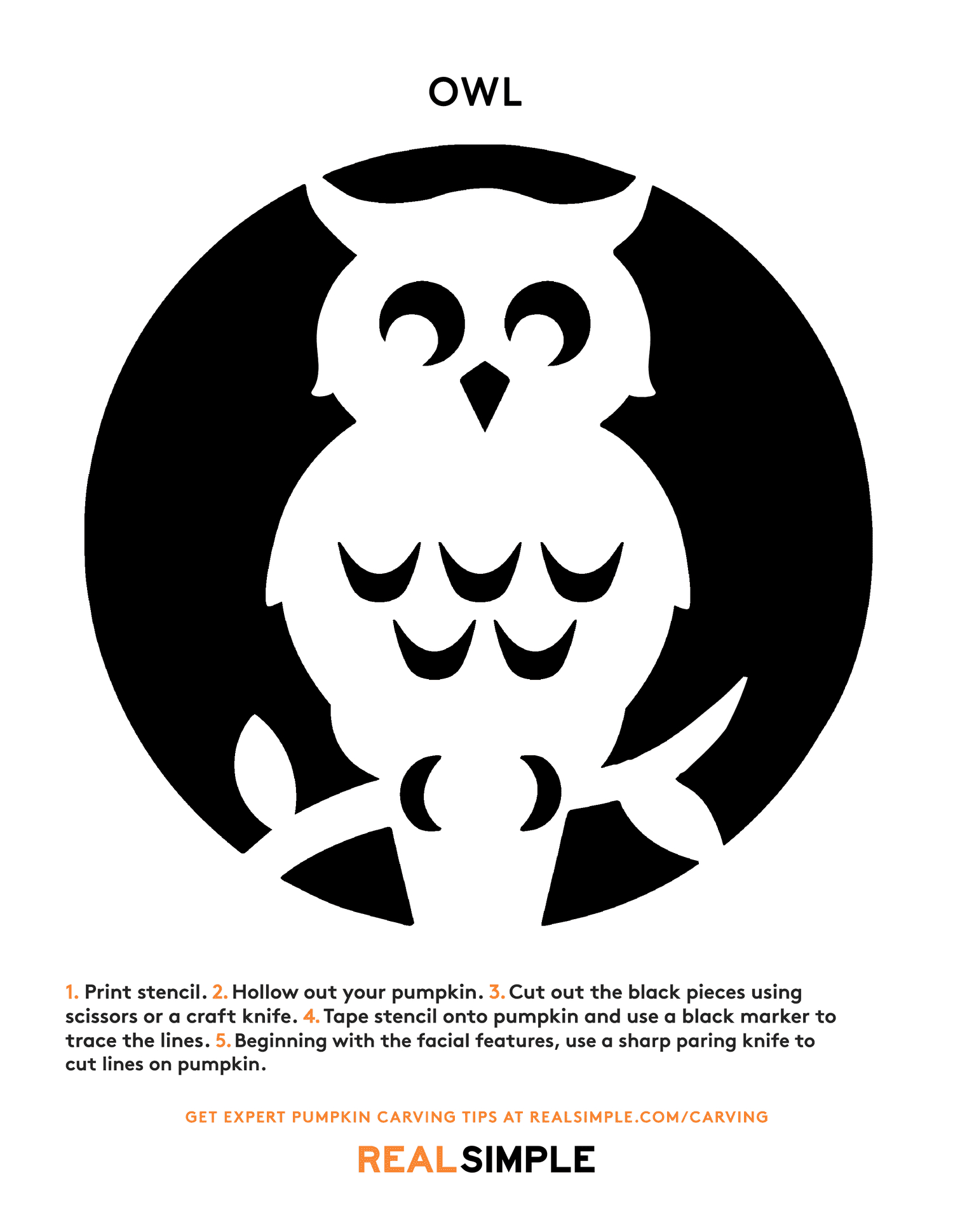 26 Best Pumpkin Carving Ideas With Stencils - Worksheets Library for Pumpkin Carving Stencils Printable Owl