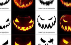 290+ Free Printable Halloween #Pumpkincarvingideastemplatesfree inside Free Printable Pumpkin Faces Scary