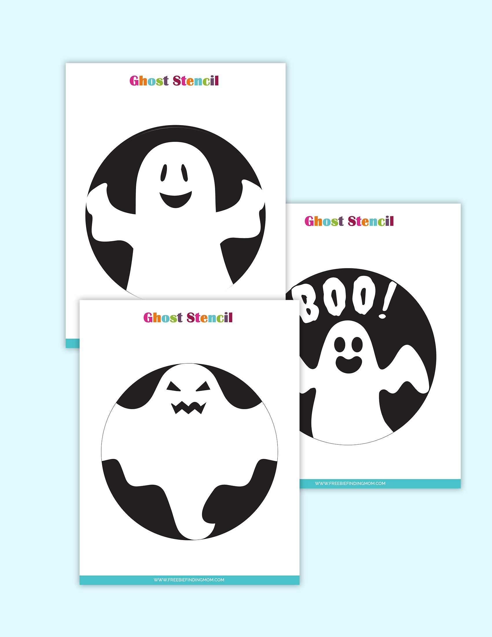 3 Free Printable Cute Ghost Pumpkin Stencils throughout Printable Ghost Pumpkin Template
