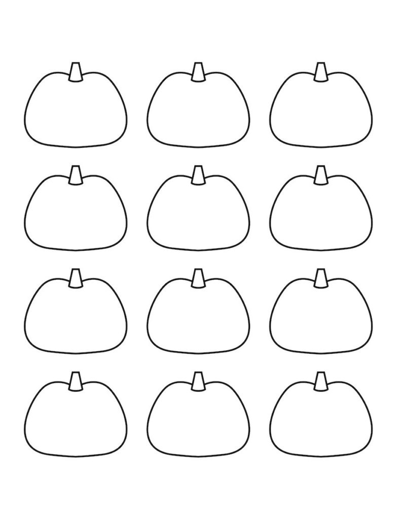 30 Blank Pumpkin Templates For Fall Crafts & Activities - Originalmom for Free Printable Small Pumpkins