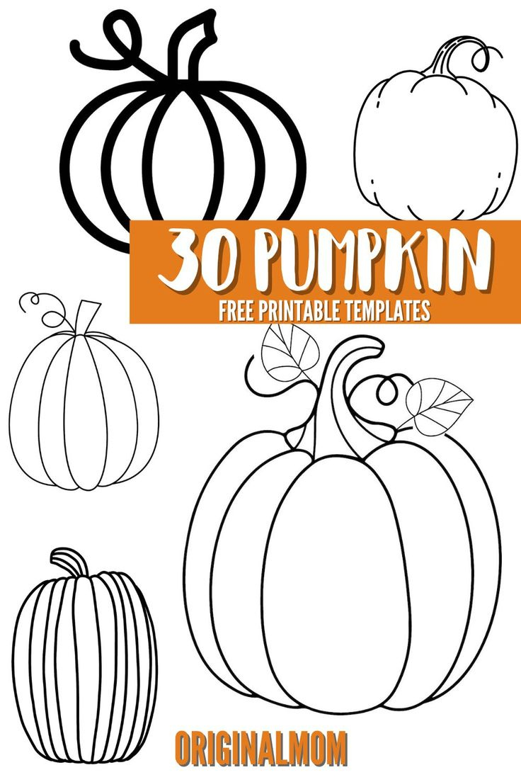 30 Blank Pumpkin Templates For Fall Crafts &amp;amp; Activities - Originalmom pertaining to Blank Pumpkin Printable Free