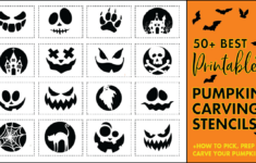 50 Easy Pumpkin Carving Stencils + The Ultimate Guide To Pumpkin for Printable Advanced Pumpkin Carving Patterns