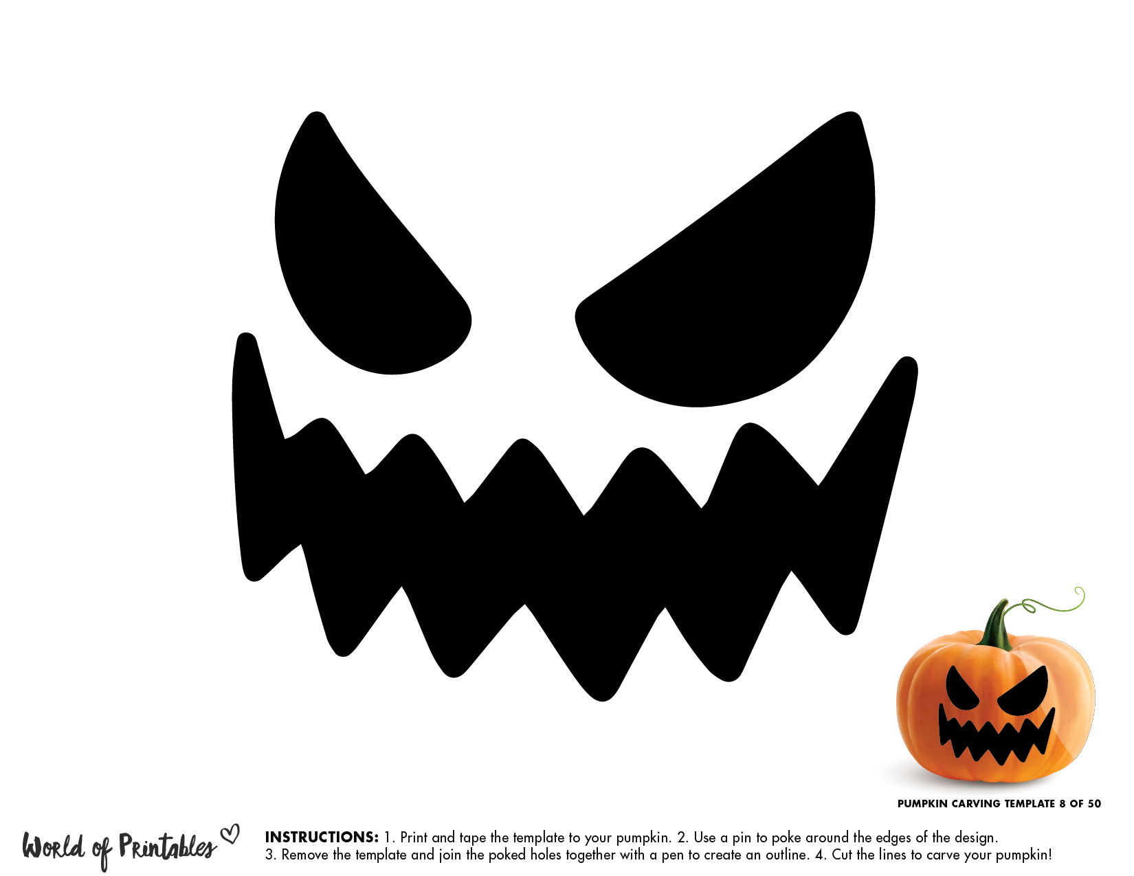 50 Easy Pumpkin Carving Stencils + The Ultimate Guide To Pumpkin pertaining to Printable Halloween Faces Pumpkins