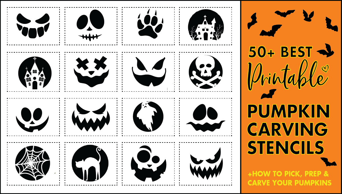 50 Easy Pumpkin Carving Stencils + The Ultimate Guide To Pumpkin with regard to Free Printable Carving Stencils For Pumpkins