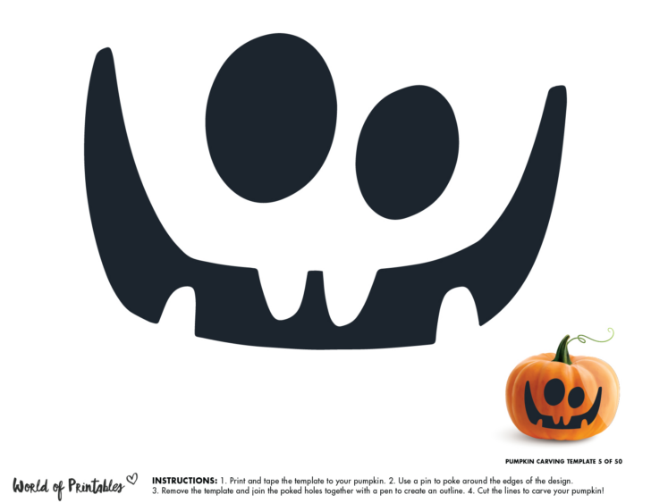 Pumpkin Carving Printable Stencils Easy