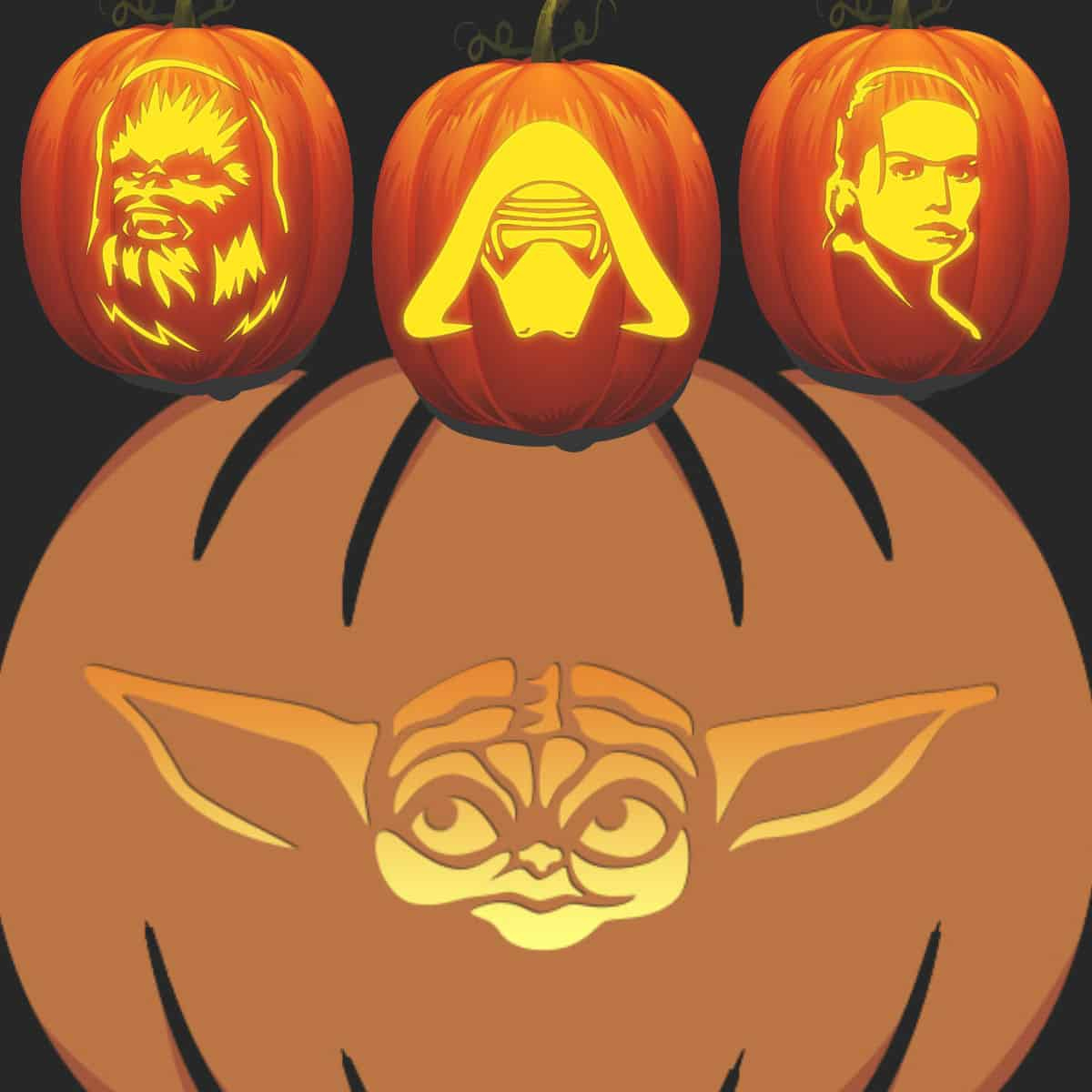 51 Best Star Wars Pumpkin Carving Patterns- Free! - Artsy Pretty with regard to Star Wars Pumpkin Carving Templates Free Printable