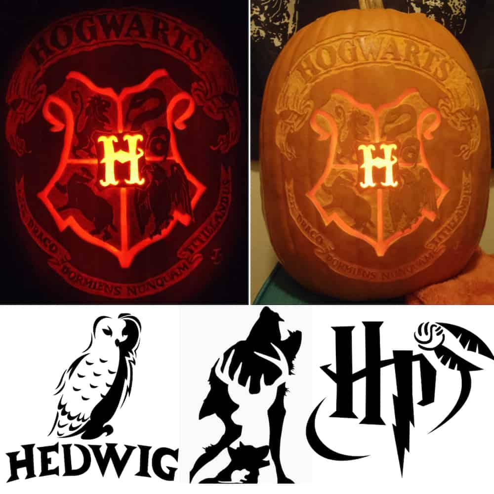 60 Free Harry Potter Pumpkin Stencils For An Amazing Halloween for Printable Harry Potter Pumpkin Carving Stencils