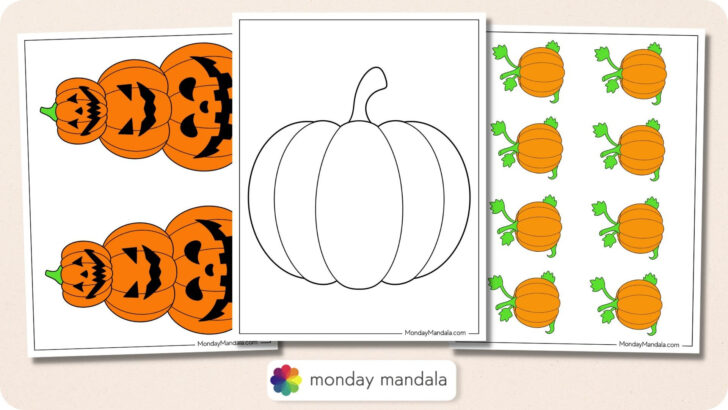 Printable Pumpkins to Decorate