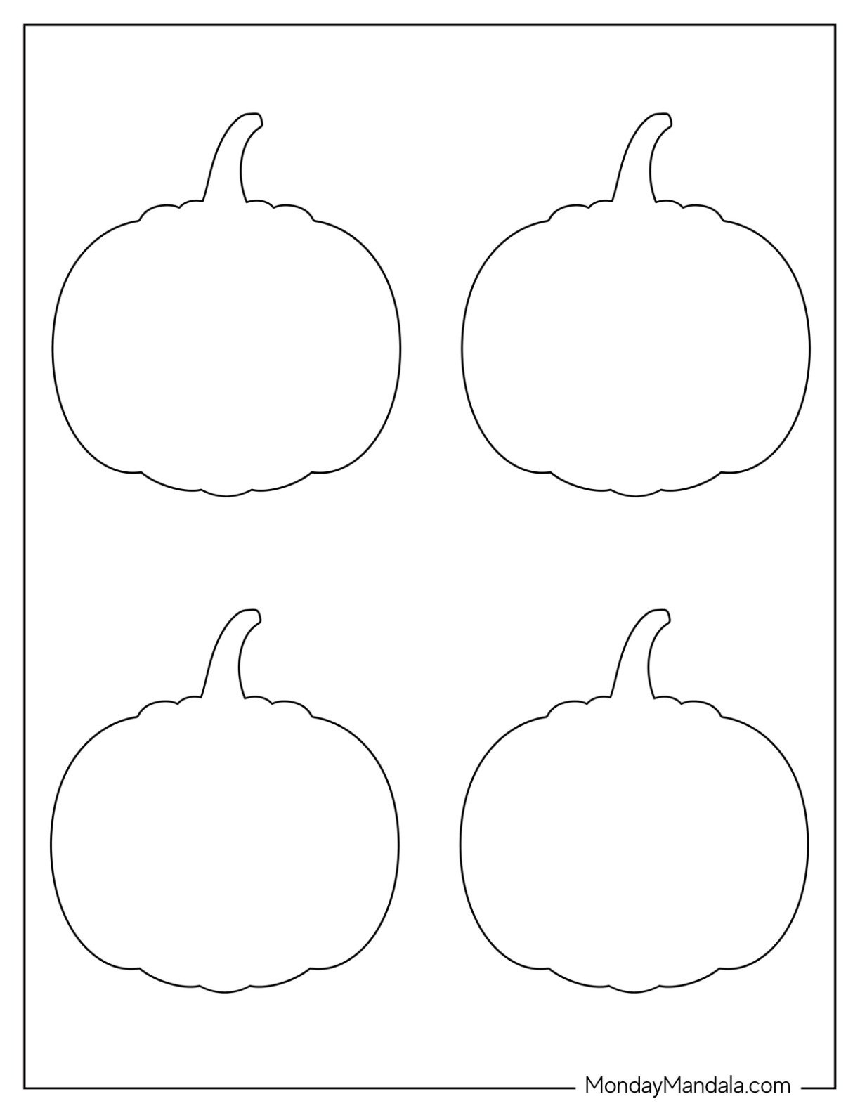 76 Pumpkin Templates (Free Pdf Printables) in Pumpkins Cut Outs Printable