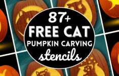 87 Free Cat Pumpkin Carving Stencils - The Ultimate List! in Free Cat Pumpkin Carving Printable